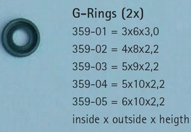 Keering G-Ring Schroefassen Raboesch 3x6x3mm nr. 359-01