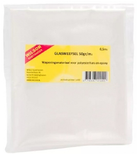 Wilsor Glasweefseldoek geweven 50gr/m2  1,5m2 groot
