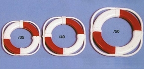 Aeronaut 6065/35 reddingsring Rood/Wit 35mm 2 stuks