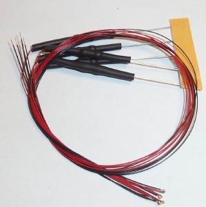 SMD-LED WIT 0402 (1x0,5mm) met bedrading 8-12V 5x