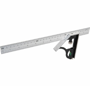 Combinatie winkelhaak TASK - 45 en 90 graden - 300 mm -Waterpas