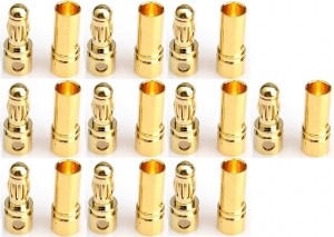 Goldplug 3,5mm gold verbinders 10x male+10x female71231