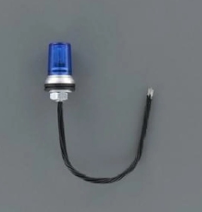 Veroma 222544 Zwaailamp BLAUW Kantelbaar schroef 1:16 -6V