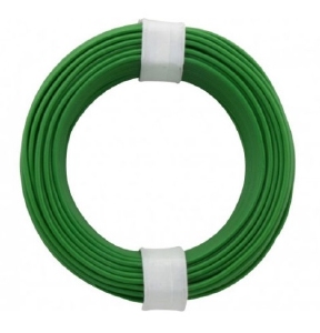 Draad massief 1 aderig 0,5mm  GROEN 5 meter rol 71124