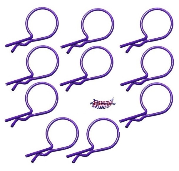 RCP-11027 BODY CLIPS 1:10-18 , PAARS groot 10 stuks