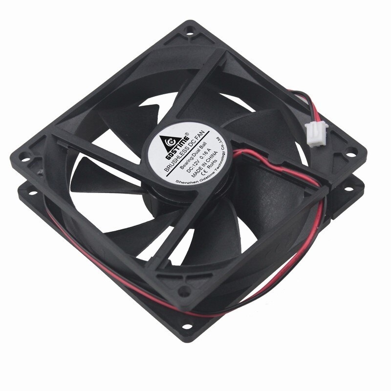 12V DC Brushless FAN type 9225,  92x92x25mm , 1stuks