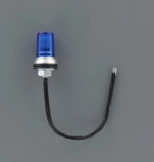 Veroma 222544 Zwaailamp BLAUW Kantelbaar schroef 1:16 -6V