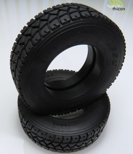 Wedico Thicon 1:16 terrain tires wide 2 pieces +/-24mm