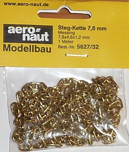 Aeronaut Ankerketting Steg 7,8x4,6x1,2mm 1m 5627-32