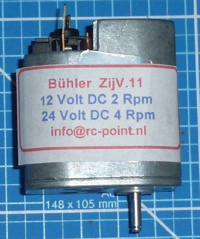 Bühler 6-24 VDC zij vertragingsmotor ZIJV-11