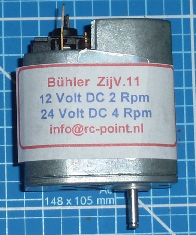 Bühler 6-24 VDC zij vertragingsmotor ZIJV-11