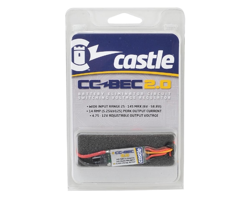 Castle BEC 2.0  2-14S 5,25V- 14Amp out CC-010-0154-00