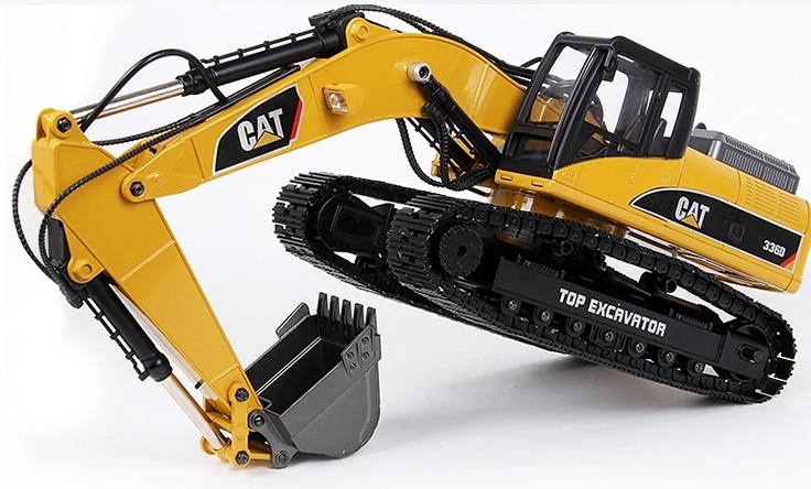 CAT 336D Sticker ALU geborsteld MAT Huina 1580 Excavator