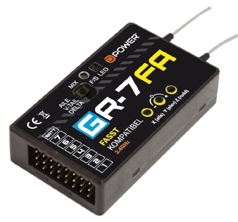 D-Power GR-7FA - 2.4 GHz Empfänger FASST kompatibel