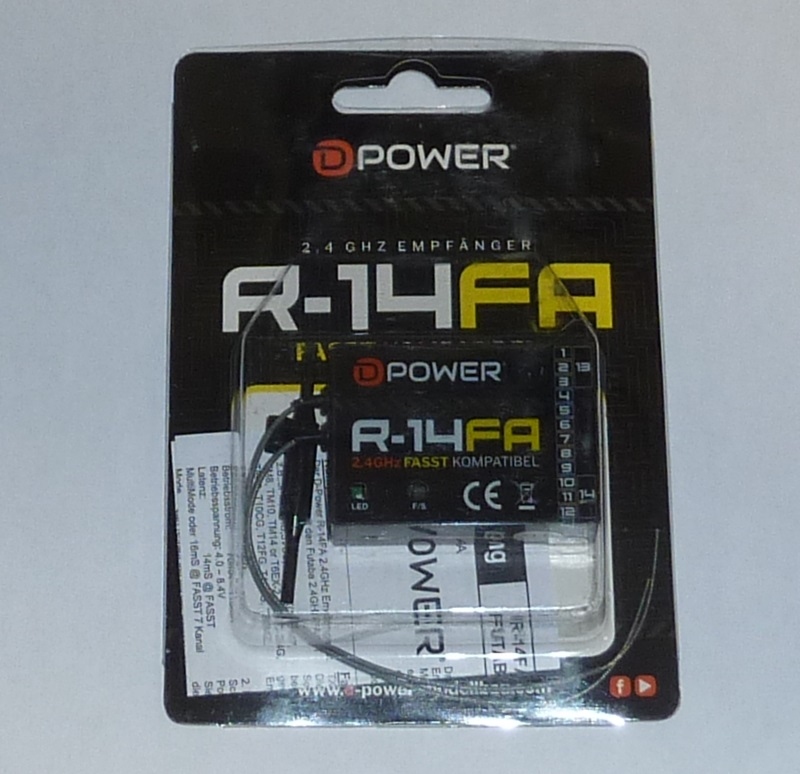 D-Power R14FA - 2.4 GHz Empfänger FASST kompatibel