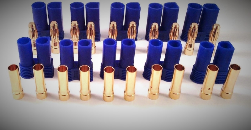EC5 Connector set Blauw 120Amp 5xM+5xF   EC5CNT-5