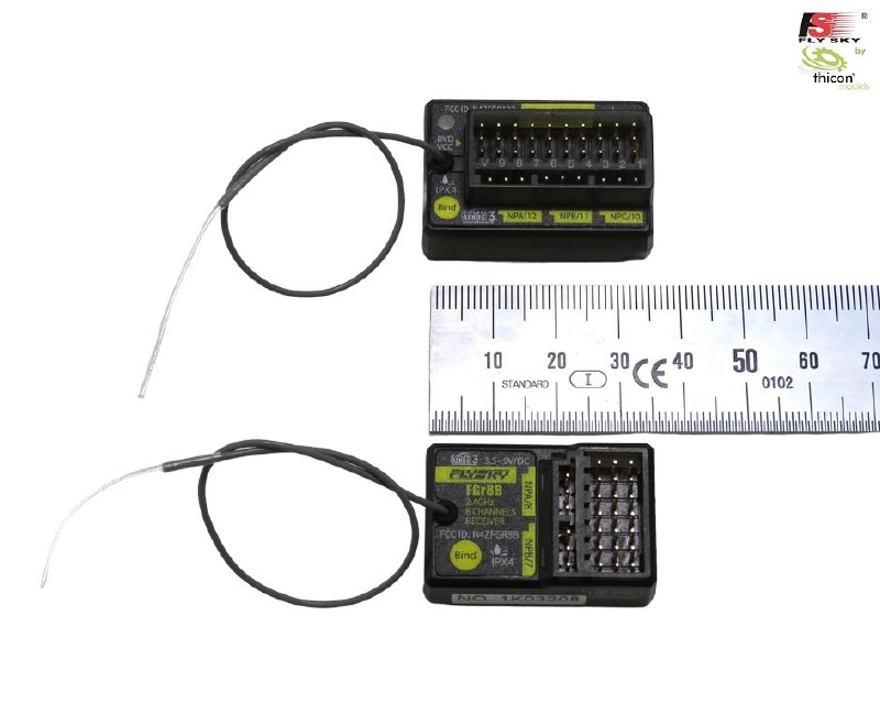FlySky FGr8B Ontvanger 8-Kanal  voor de PL18 FlySky