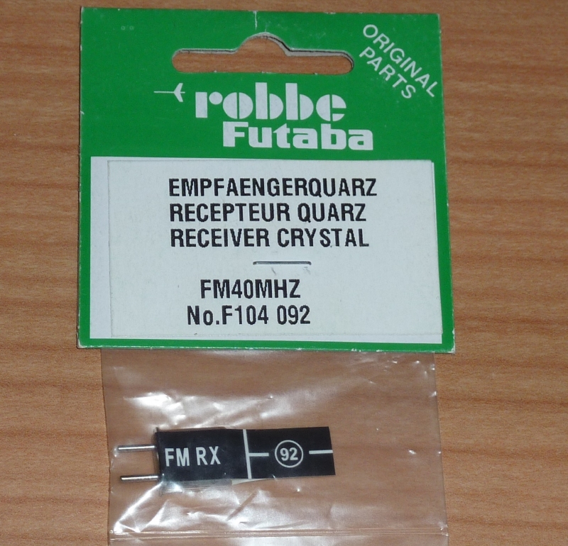 FUTABA FM RX CRYSTAL 40mHz RECEIVER CH92 = 40.985MHz