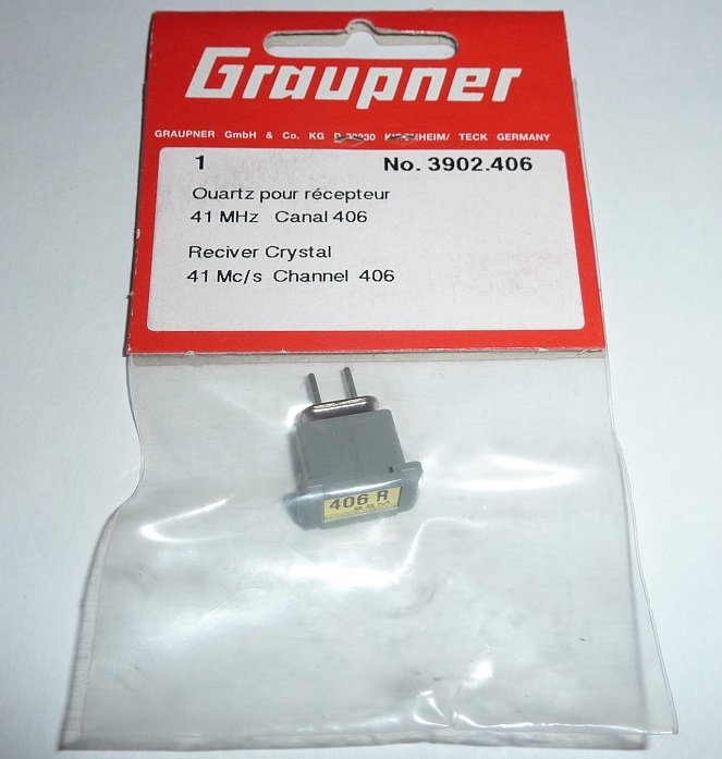 Graupner, RX ch 406 (40.635MHz) Empf.-Präzis.-Quarz FMsss