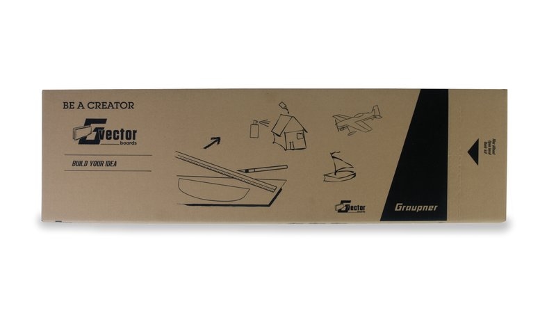 GRAUPNER 13300.0,8 Vector Boards 0,8 mm 1000x300mm VE38