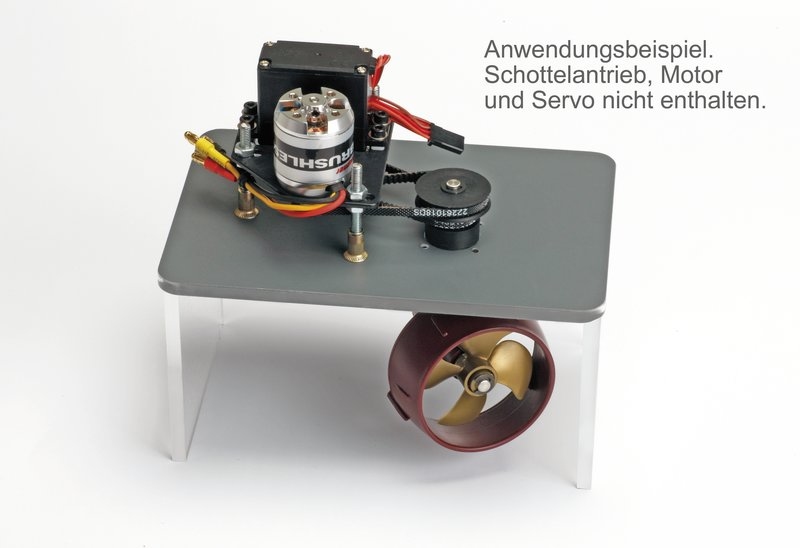 Graupner 1769.11 Inbouwraam servo- motor Schottel III