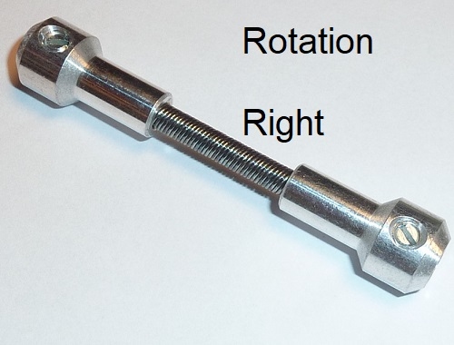 Graupner 3343 Aandrijf koppeling met veer-as 6-4mm Rechts