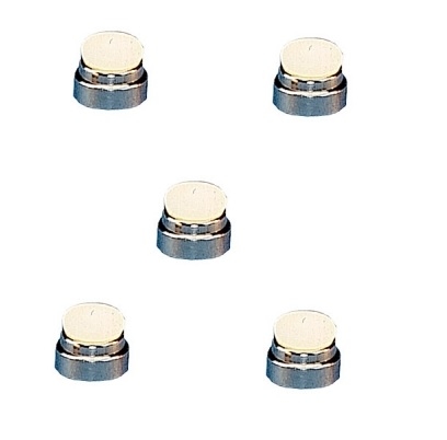 Graupner 351 deklamp Nikkel 12mm met lamp 5 stuks