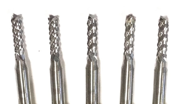 HM Fräser diamantverzahnt 2,4mm, Schaft 3,17mm 1St