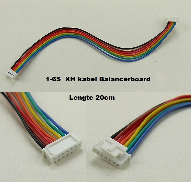 JAMARA kabel XH voor Balancer Adapterboard Universal 2-6S
