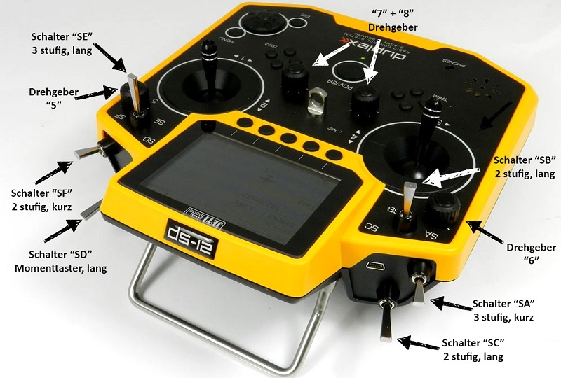 JETI DS-12  MULTIMODE 2,4GHz duplex full telemetrie