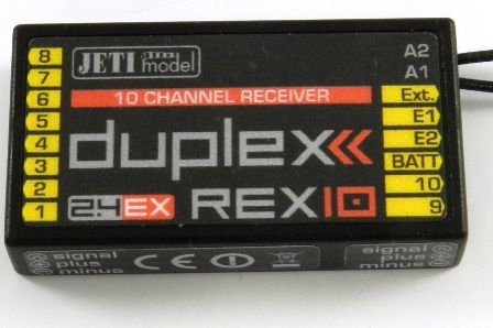 Jeti Ontvanger Duplex REX 10 2,4GHz EX nr. JDEX-RR10