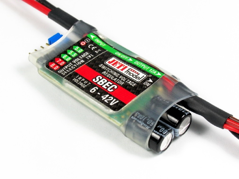 JETI SBEC  5-12Amp  5,5-42 Volt  2-10 LiPo