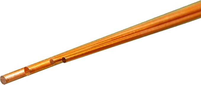 K&S 5071 Copper Bendable Rod 1/16 & 3/32 x 12" (4stuks)