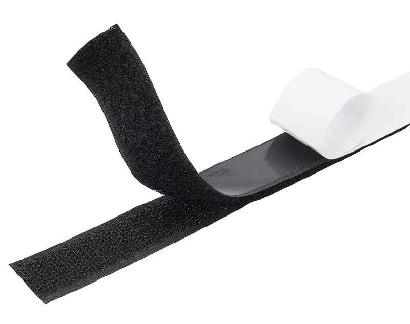 Klittenband Velcro Rol ZWART - Zelfklevend - 20 mm x 5 meter