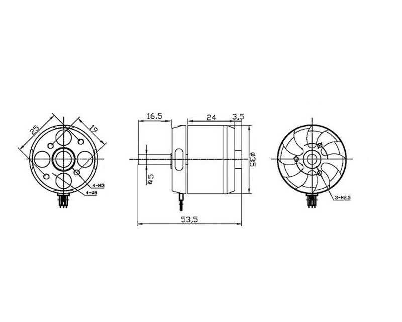 Krick 42433 - MAX Marine P359  2-3S  350KV