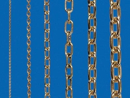 Krick 65432 ankerketting messing 1,5x5,7x8,7mm  1meter