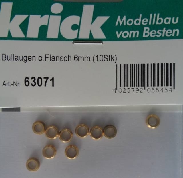 Krick BULLAUGE O. FLANSCH 6MM 10 stuks , 63071