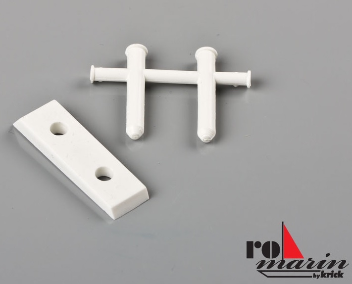 Krick ro1346 romarin dubbele Kruis Bolder 36x27mm  VK 6st.