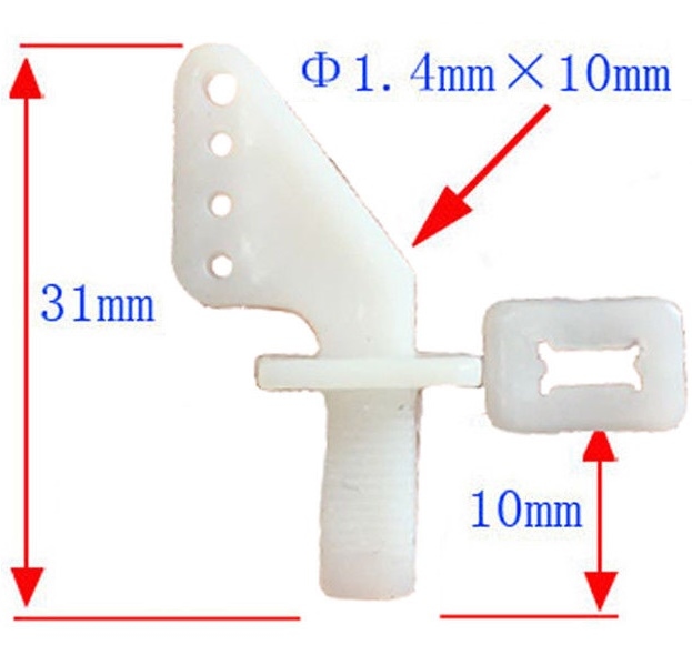 KT Ruderhorn Control horns Angle Four-hole Quick 1st 17A90