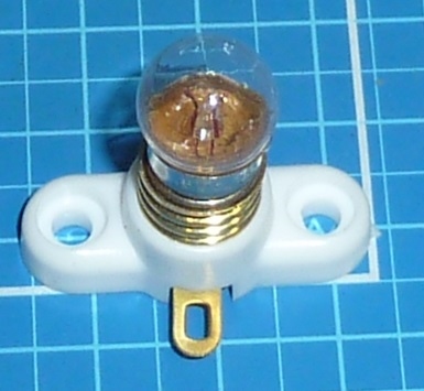 Lamp E10 fitting schroeflamp 12V 0,13Amp 1,5W wit licht 1x