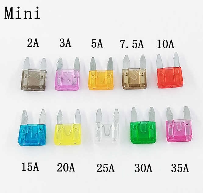 Mini Zekering Steek Auto doorzichtig 4A Rose 7,5mm