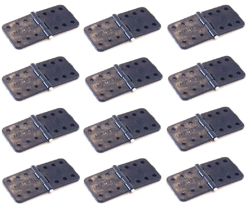 MPJET 2501B Ruderscharnier 11x28 mm 12 Stuks ZWART