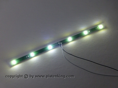 Pistenking HD-6 ledstrip met 6x SMD led WIT  6-7,2V