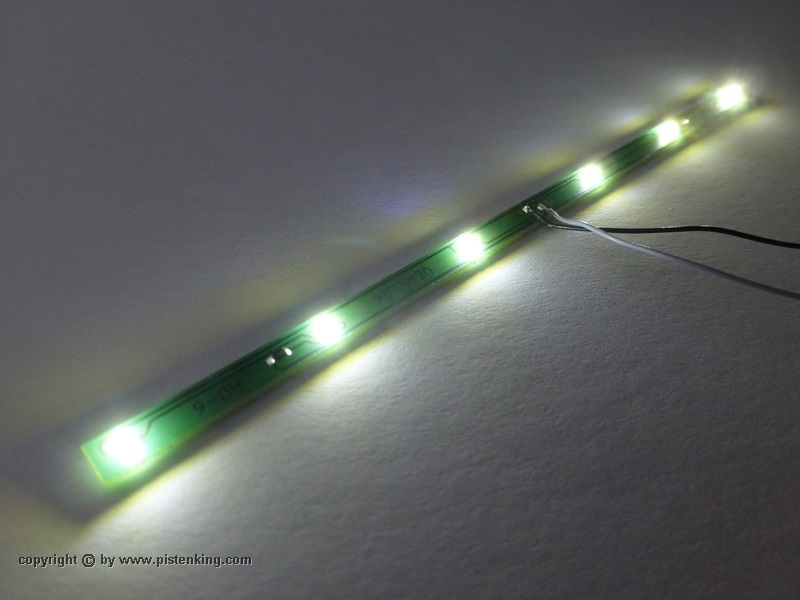 Pistenking HD-6 ledstrip met 6x SMD led WIT  6-7,2V