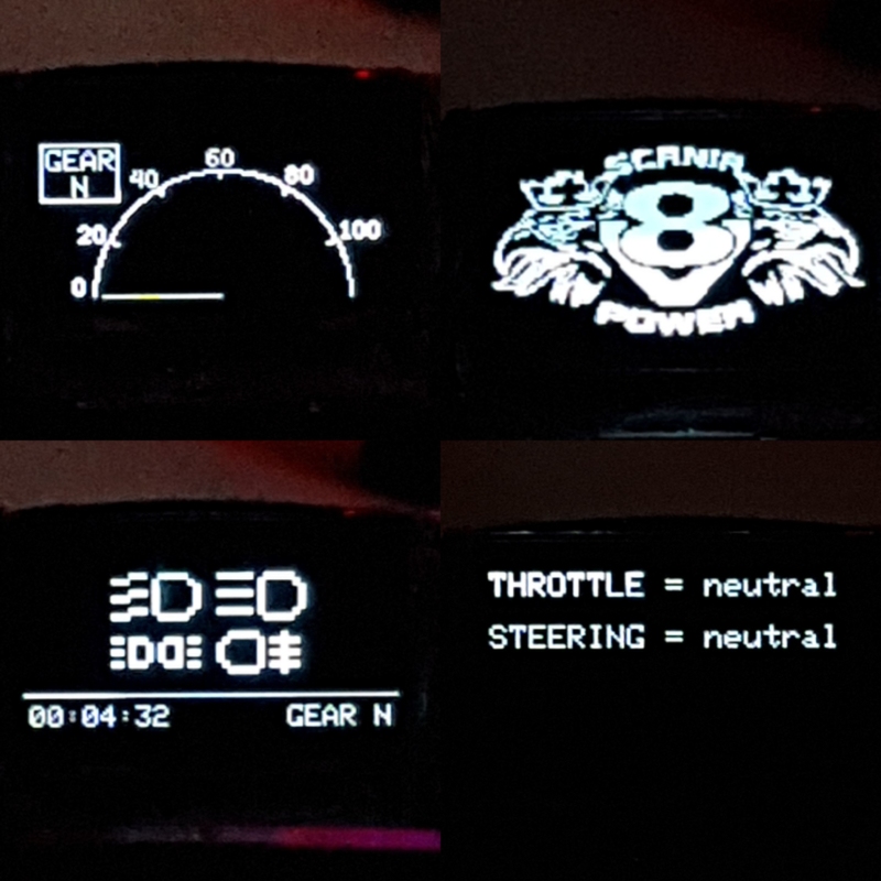 RC-LAB Oled Dashboard + Lightsysteem NANO-arduino MAN