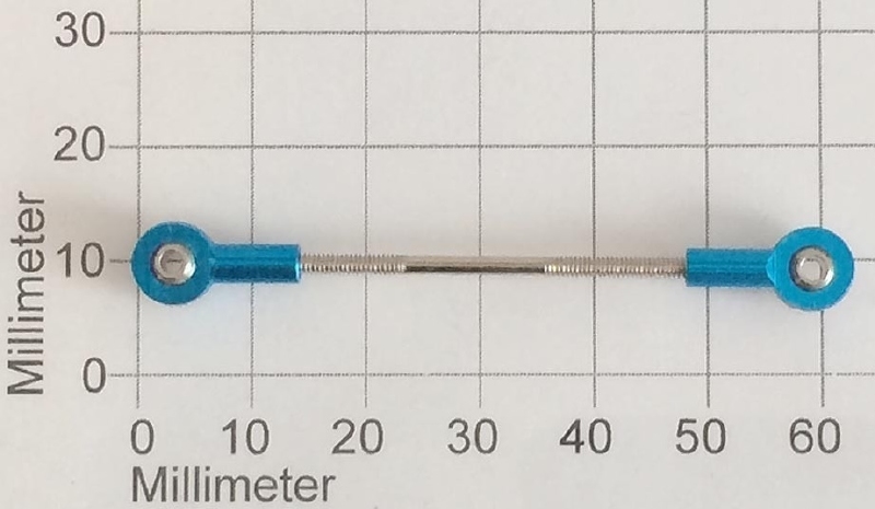 Robbe 5194 stuurstangen M2 + ALU kogelgewrichten