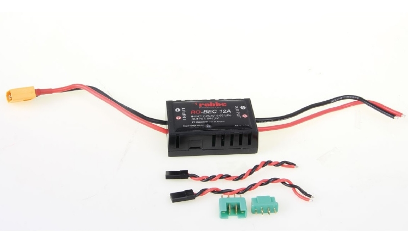 Robbe 8793 BEC 5-6-7,4V,  BEC 12A-20A max 3-6S, XT60/Jr/MPX