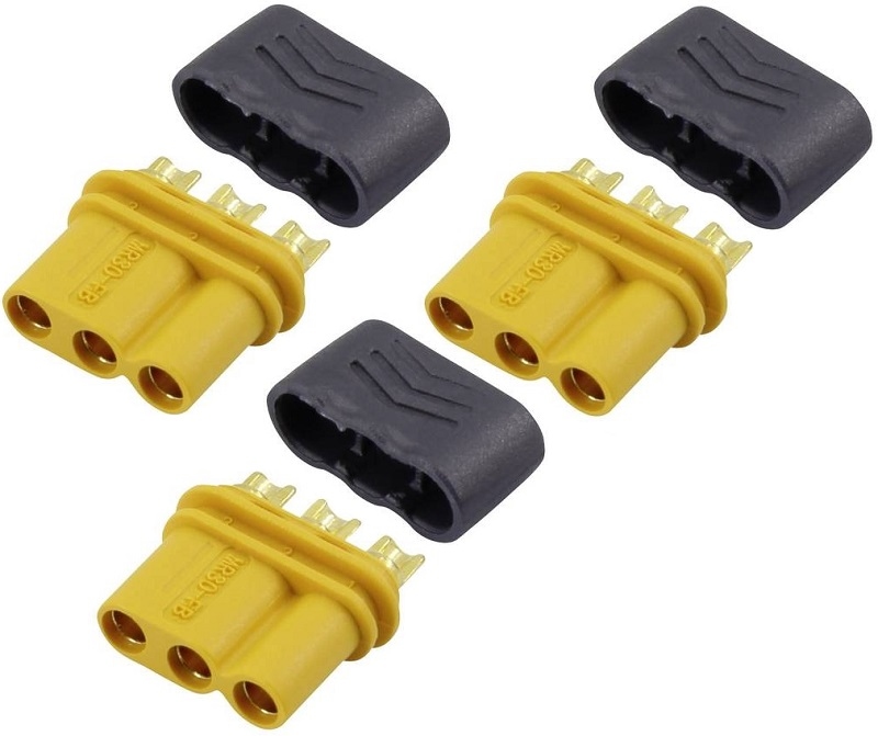 Robbe MR30 3 polige Connectors 3x FEMALE 40050