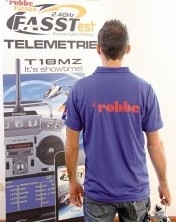 Robbe Polo T-shirt Bauw/wit   MAAT XL