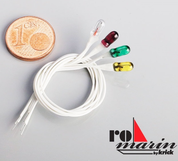 Romarin ro1669  Micro Gloeilamp ROOD 6V 50mA 3mm 2st